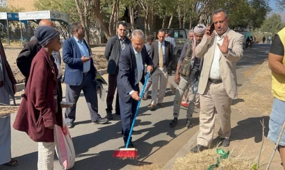 تدشين حملة نظافة شاملة بجامعة إب