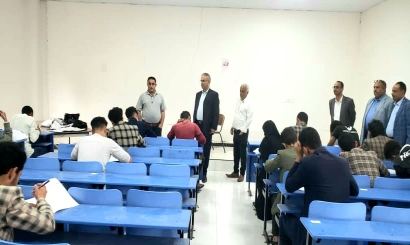 رئيس جامعة إب يدشن الإختبارات النهائية بكلية الزراعة وعلوم الأغذية